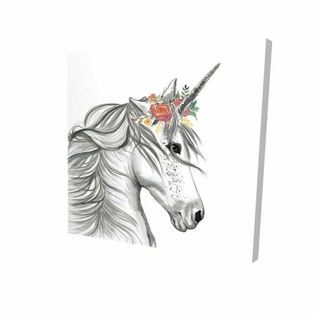 BEGIN HOME DECOR 16 x 16 in. Magic Unicorn-Print on Canvas 2080-1616-CH12